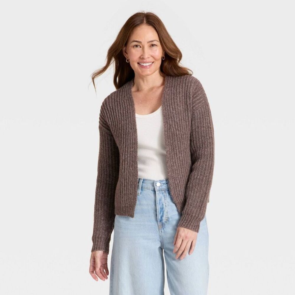 Universal Thread - Women's Cozy Cardigan - Universal Thread Brown XS Brown